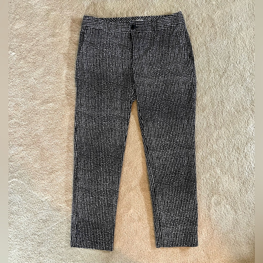 Banana Republic Black and White Ankle Pants